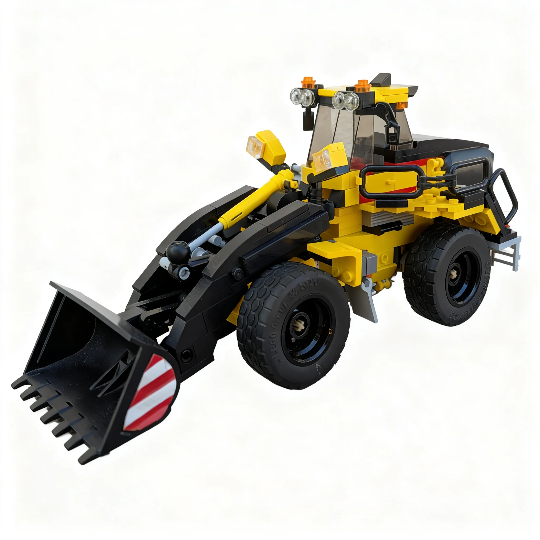 444pcs MOC Heavy Wheel Loader City Model Building Blocks Toys Craft 3D Brick Assemble Birthday Education Art DIY Idea Display