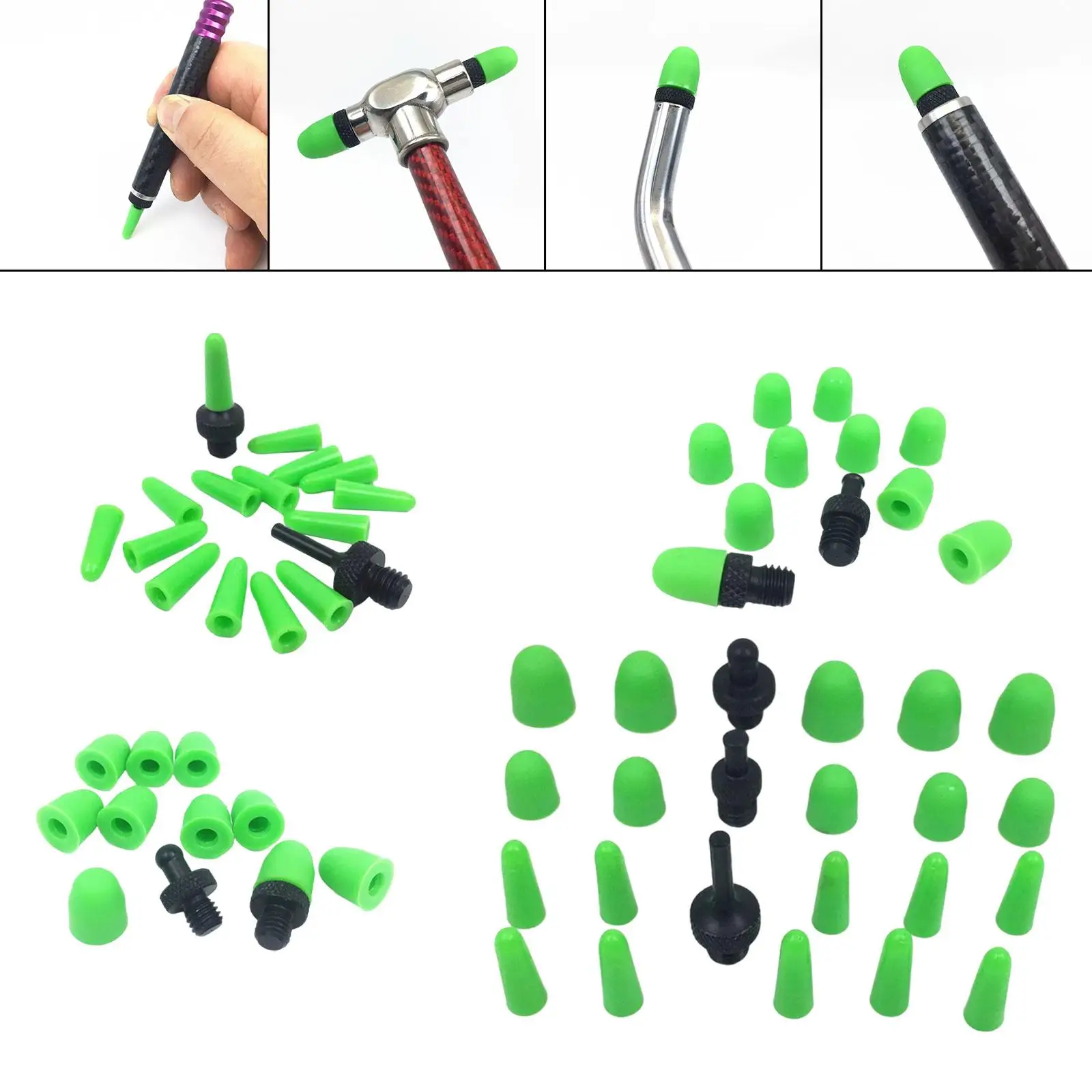 

Насадки для инструмента для удаления вмятин без покраски, профессиональные универсальные аксессуары, зеленые насадки из ТПУ для ремонта вмятин