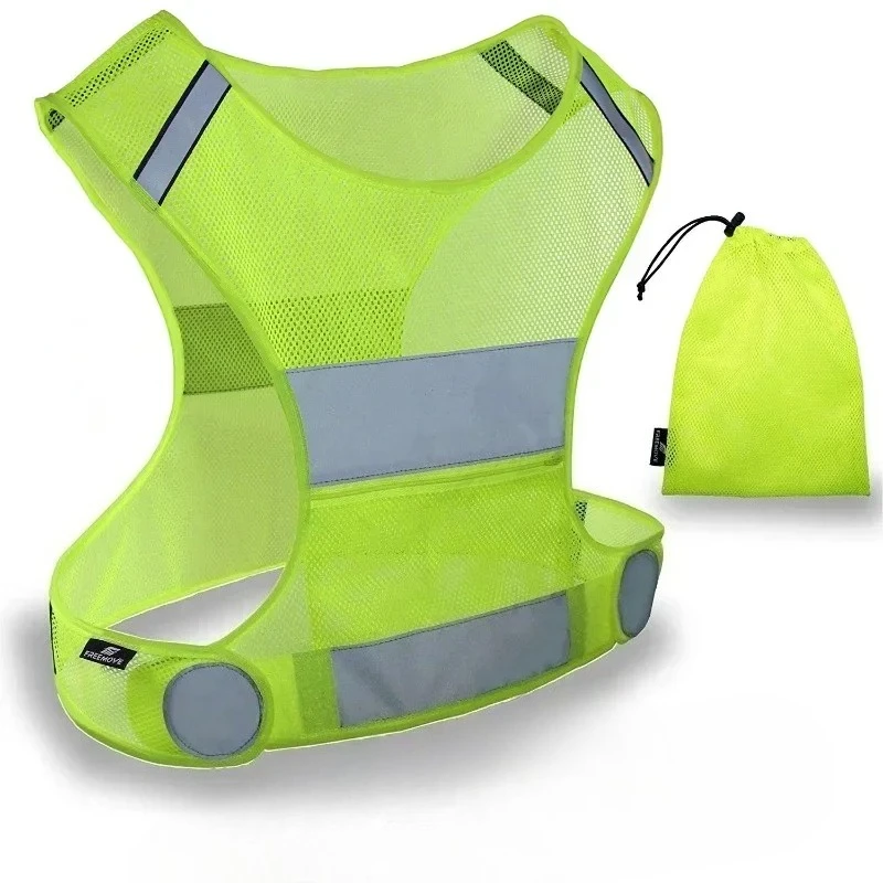 1 Set Construction Site Outdoor Running Fluorescence Vest Cycling Vest Lightweight Safety Fishing Vest Sports Gear for Women Men