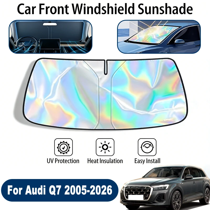 

Windshield Sun Shade For Audi Q7 2005-2026 Foldable UV Reflective Front Window Sun Protection Cover Accessories