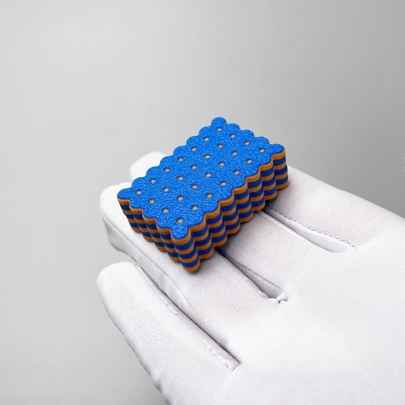 OUYEDC Cookie Dingding 3D-gedrucktes mechanisches Fingerspitzen-Dekompressionsspielzeug mit Push-Karte