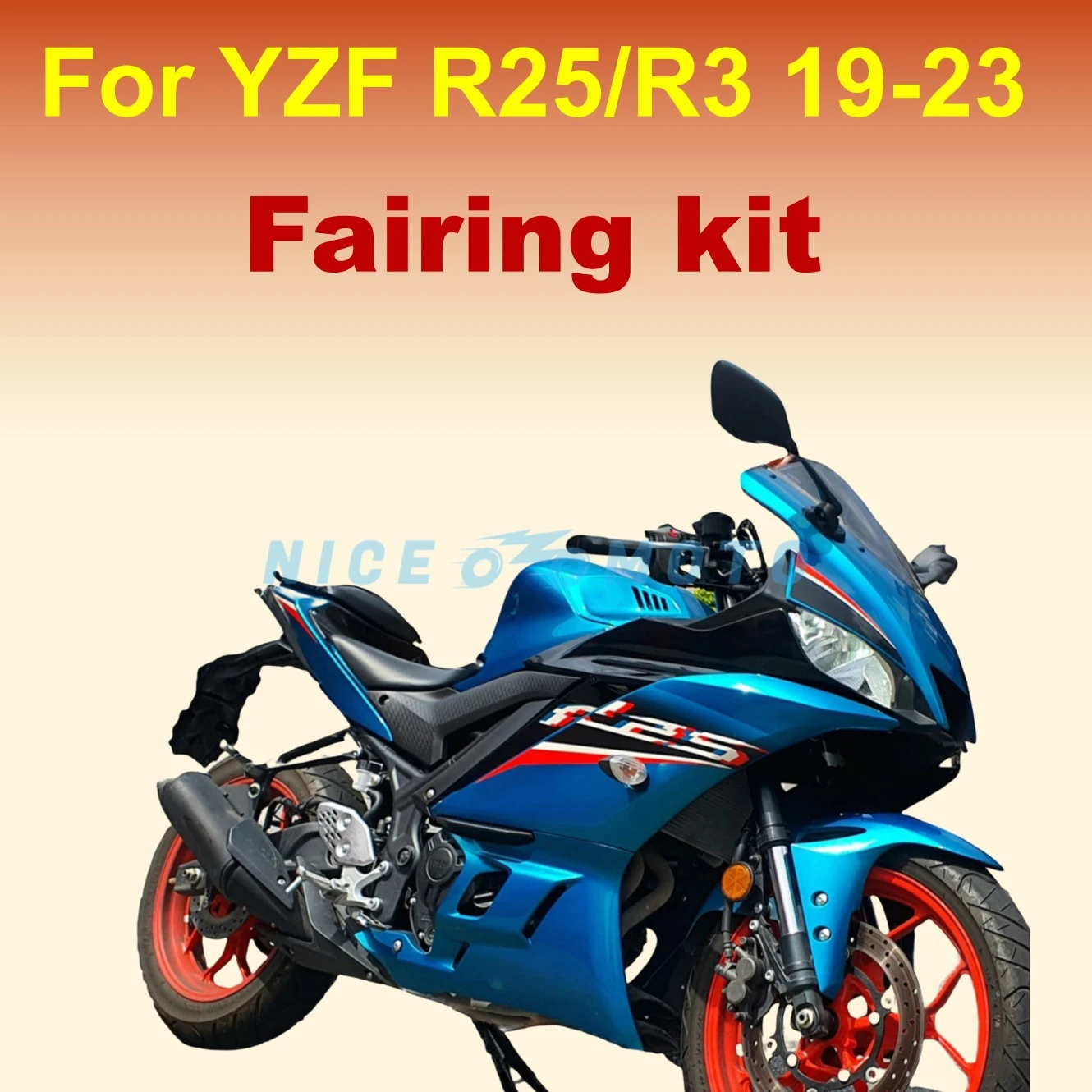 Cool Motorcycle Sportbike Blue Bodyset Protection Fairing kit For YAMAHA YZF R3 2019 2020 2021 2022 2023 YZF-R25 YZF-R3 YZF R25