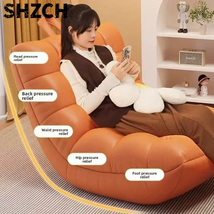 Lazy Sofa,Bedroom Small Caterpillar Can Lie Down and Sleep Single Small Sofa,Recliner Tatami Leisure Chair