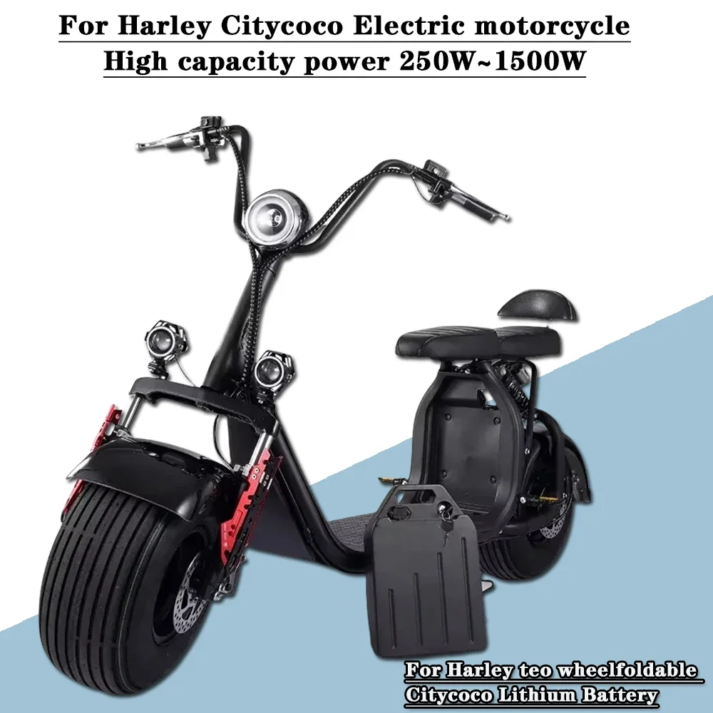 

For Harley battery Electric Battery 60V 20000mAh 250W~1500W for Citycoco Motorcycle Waterproof LithiumBattery + 67.2V Charger
