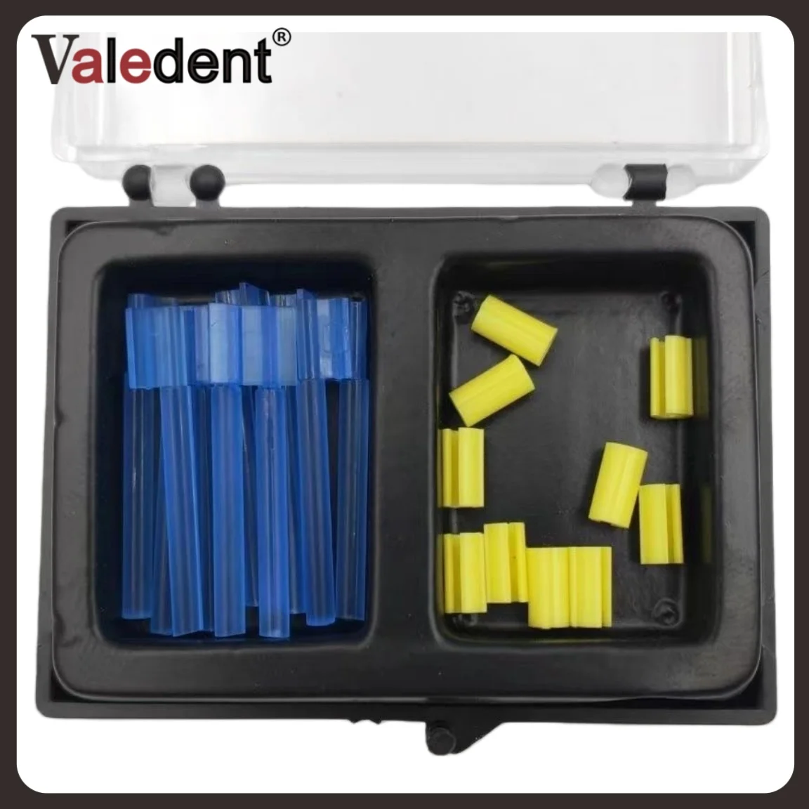 Dental Blue Bar Yellow Clips Bolt Cap Overdenture Bar Attachment Retention Female Inserts Removable Long