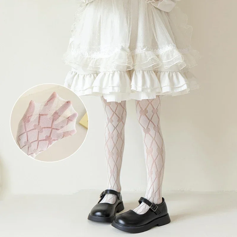 Celana Ketat Bayi Perempuan Bersirkulasi Tipis Kaus Kaki Stoking Tari Anak-anak Celana Ketat Seragam Sekolah Anak-anak Pantyhose Celana Renda Putri Lolita