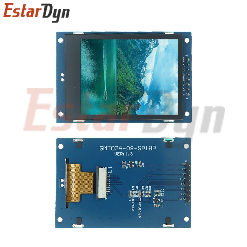 2.4 inç TFT SPI 65K ekran 240*320 akıllı ekran 8P sürücü IC ST7789 sürücü IC modülü