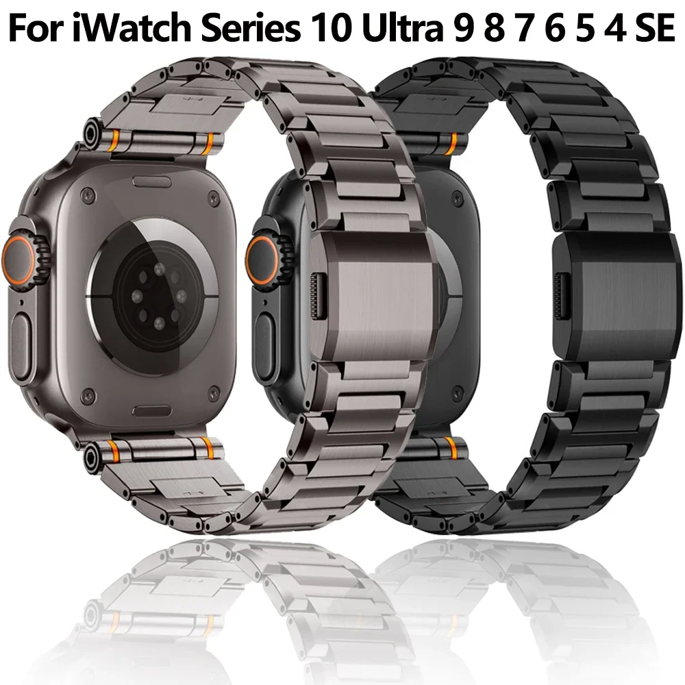 حزام من الفولاذ المقاوم للصدأ لساعة أبل الترا 2 49 مللي متر معصمه لسلسلة IWatch Band 10 46 مللي متر SE 9 8 45 مللي متر 44 مللي متر 42 مللي متر حزام كوريا