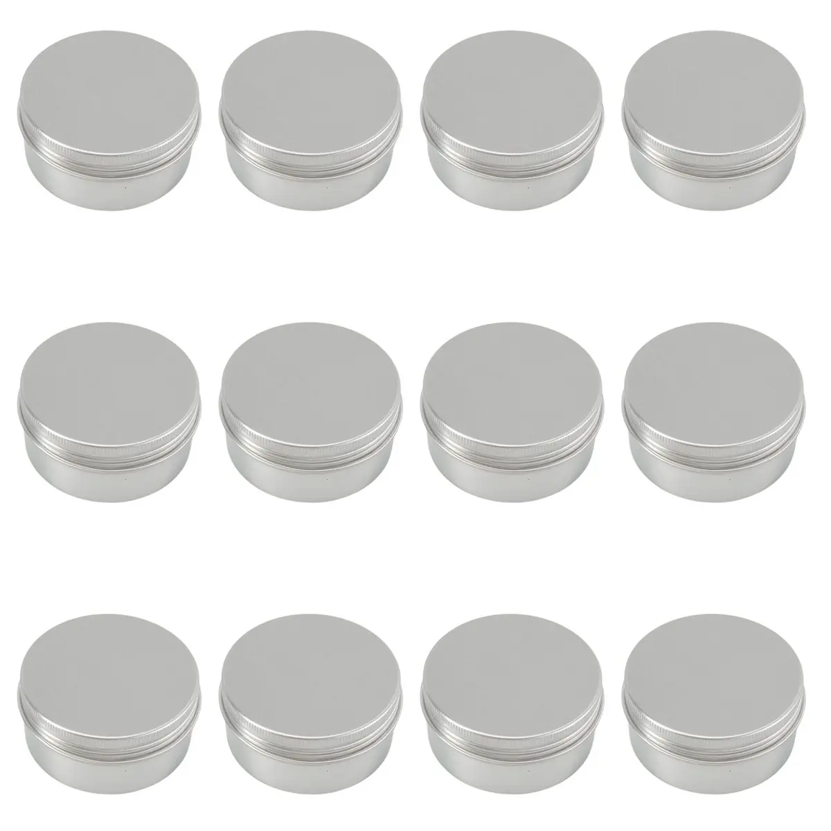 2026 New 12 Pack 80Ml Tins Containers Tea Aluminum Box Lip Balm Balm Storage Box Jar Containers With Cap For Lip