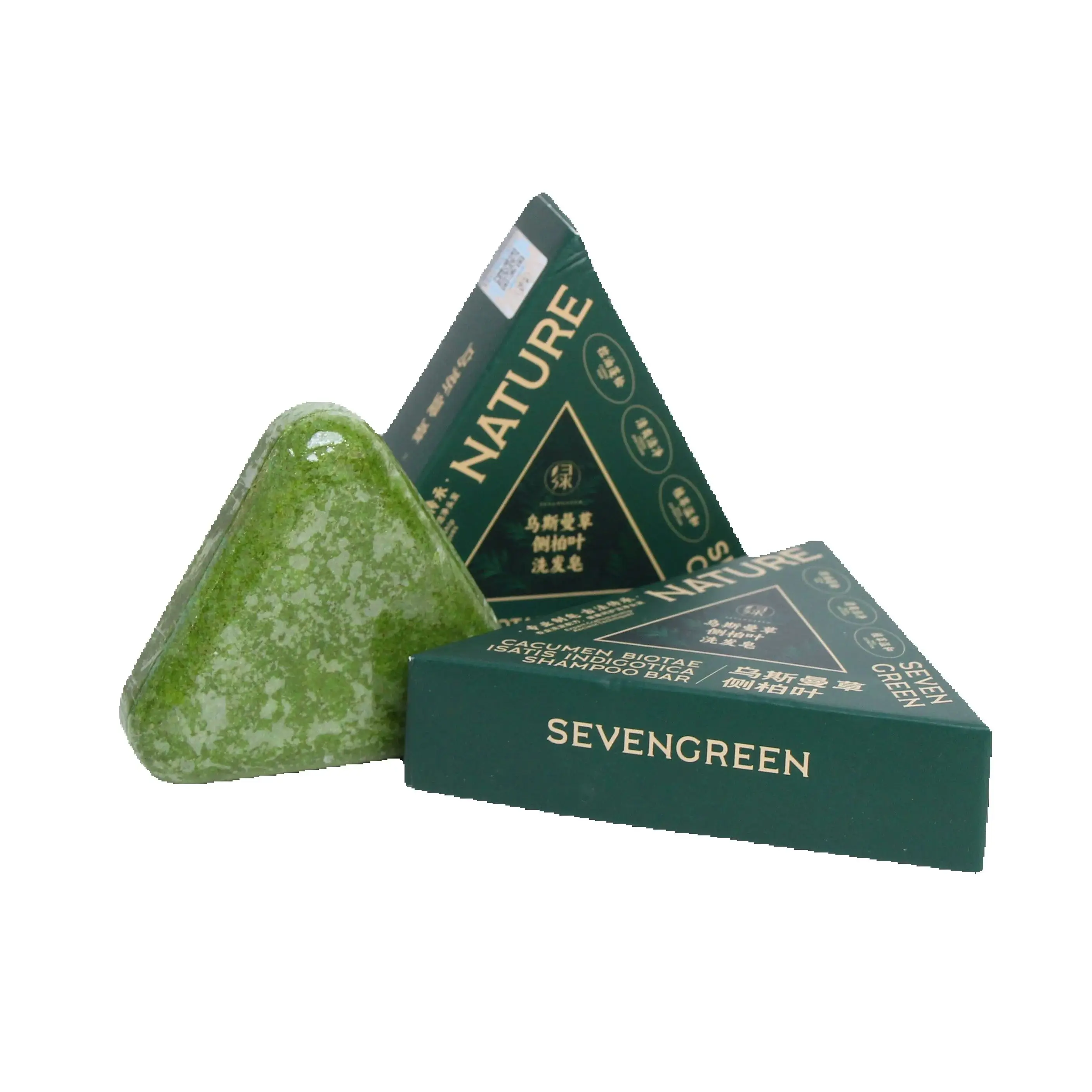 

120g Seven Green Platycladi Usman grass handmade shampoo soap Refreshing and Flushing Healthy Anti-removal Hair Nourishing Clean