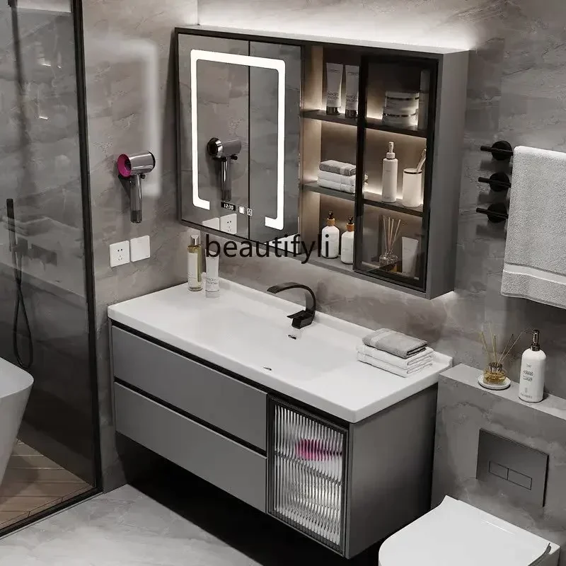ls 42New Arrivals  Light Luxur Bathroom Cabinet Ceramic Whole Washbin Washstand Wash Face Wash Basin Cabinet Bathroom 03A