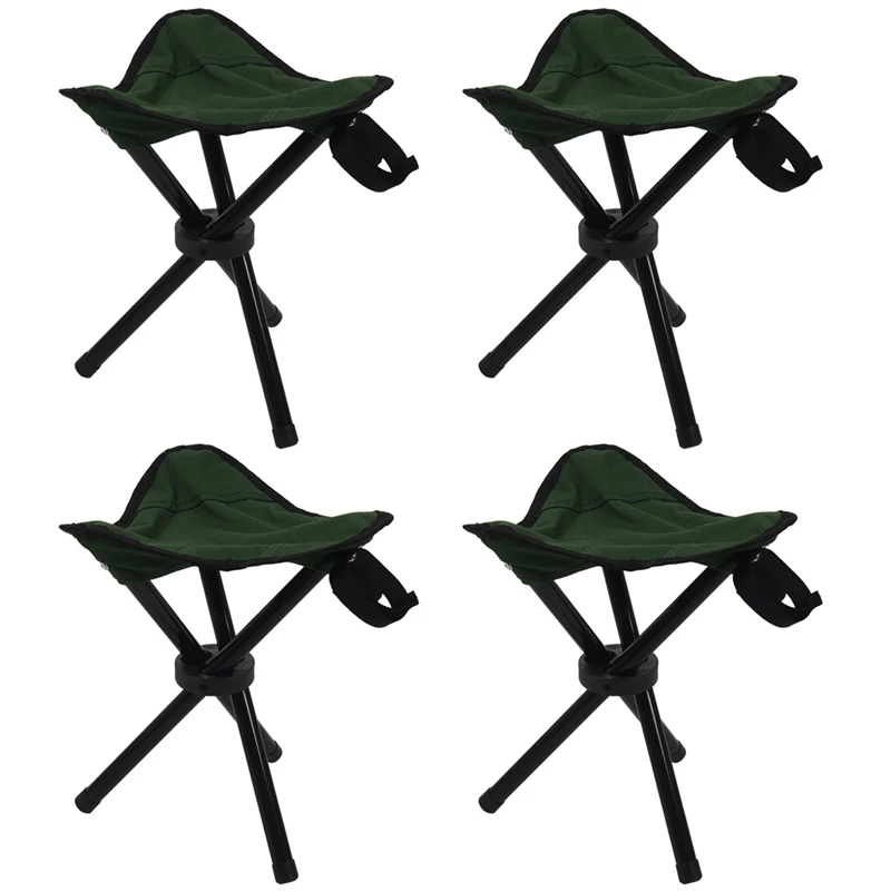 

4X Folding Tripod Stool Outdoor Portable Camping Seat Lightweight Fishing Chair New