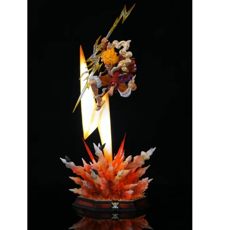 Bandai One Piece GK Gear Fifth Nika Luffy Glow estatua 5. ° forma Anime figura de acción modelo regalo coleccionable