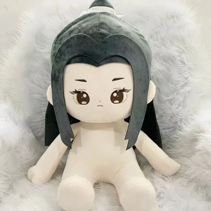 40CM Anime MDZS Grandmaster of Demonic Cultivation Lan Wangji Cosplay Cartoon Dress Up Sitting Posture Body Kawaii Pillow Gift