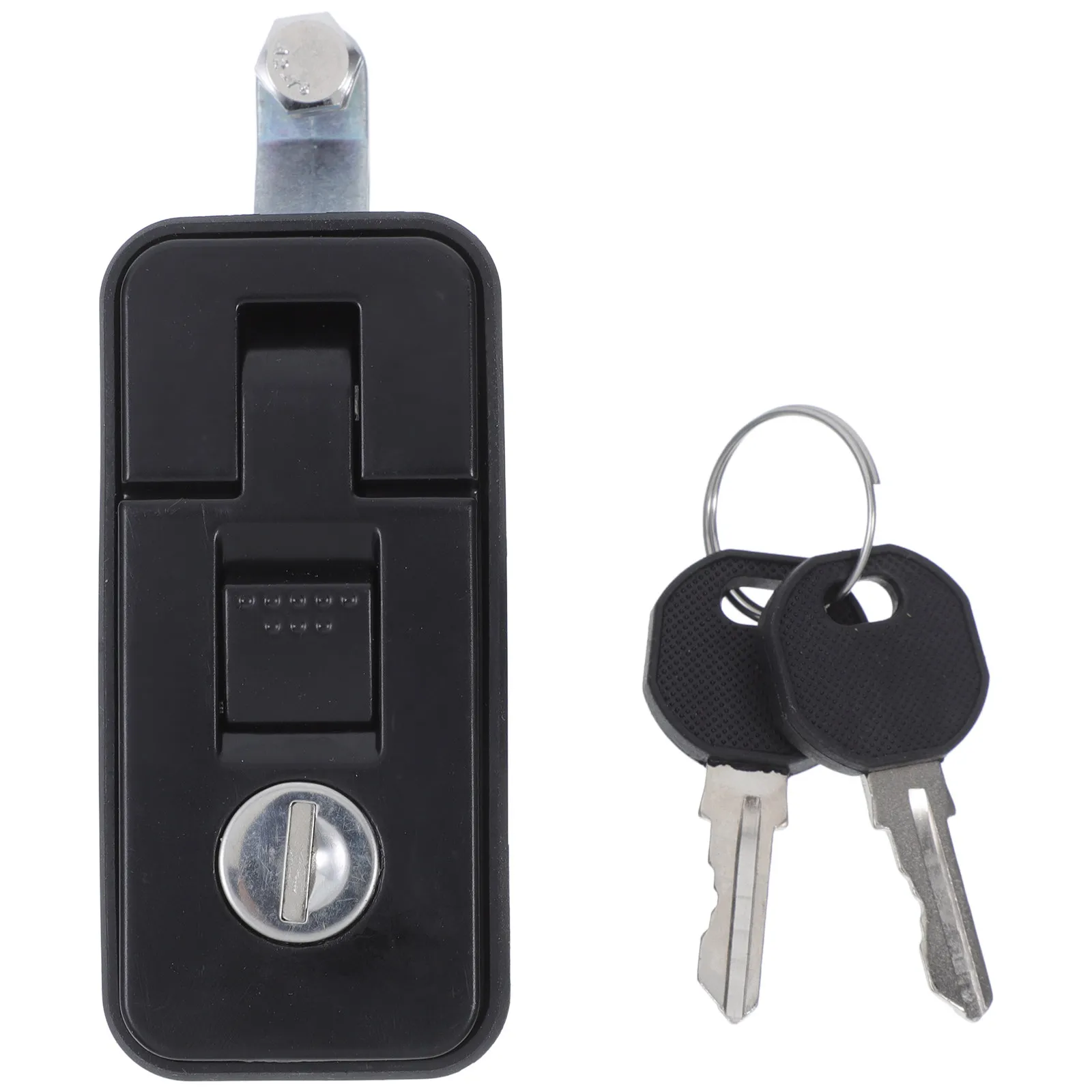Adjustable Compression Latch Lock Flat Flush Lever Trigger Latches Black Zinc Alloy Cabinet Door Lock for Rv Marine Boat Toolbox