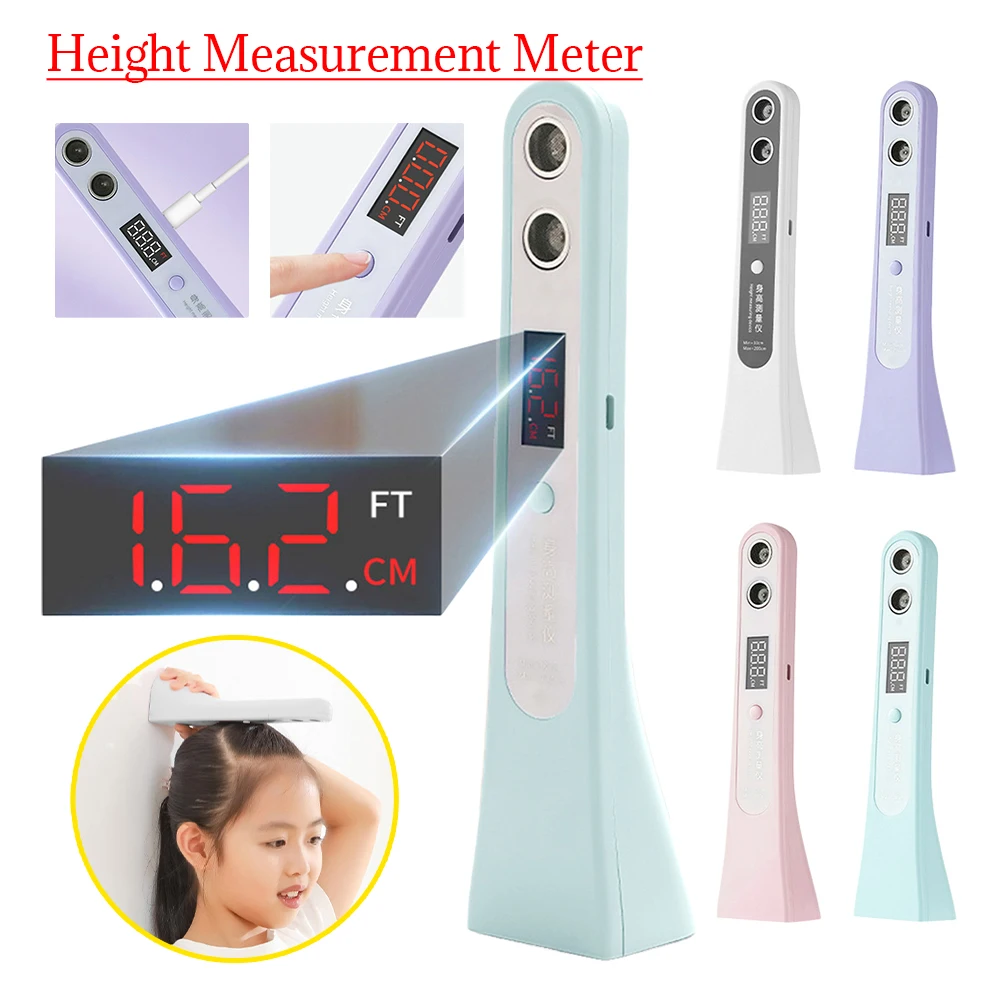 

Ultrasonic Height Measurement Meter LED Display Digital Height Measuring Ruler Portable Height Measuring Device for Adults Kids