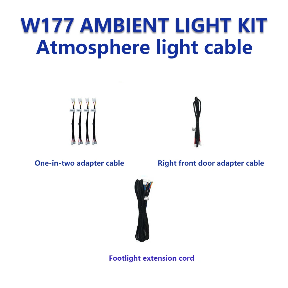 

4 door Light Bars Car Interior LED Ambient Light Saddle Atmosphere Light Tube For Mercedes-Benz A/B/CLA/GLA-class W177 W118