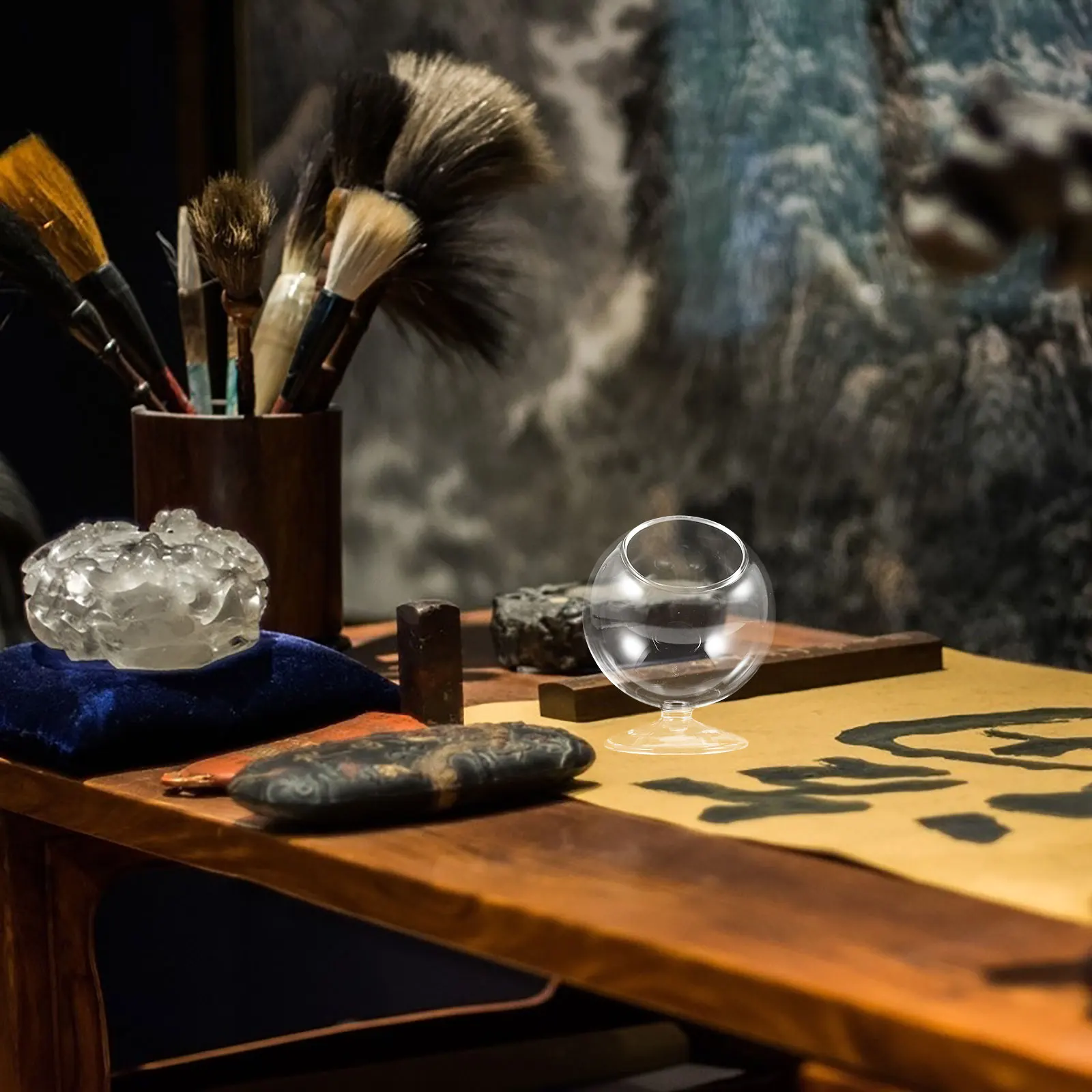 

Dip Pen Washing Holder Glass Cleaning Cup Multipurpose Tool for Pens Accessory