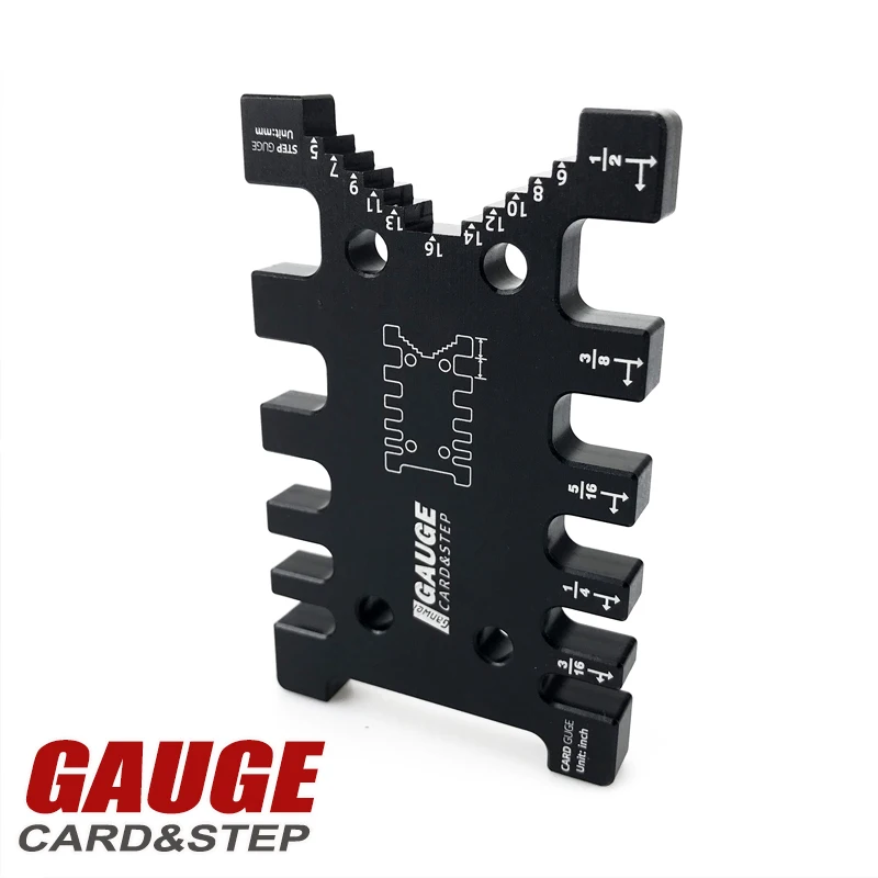 2025 Aluminum Dovetail Jig Woodworking Tenon Caliper Height Measuring Gauge Precision Gap Gauge Metric/inch Caliper Machine Tool