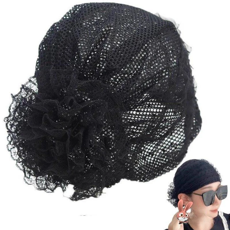 

Women's Wide Hollow out Headband Breathable Mesh Hairband Frontal Hair Covering Stylish Hair Accessory for Casual Home Wear
