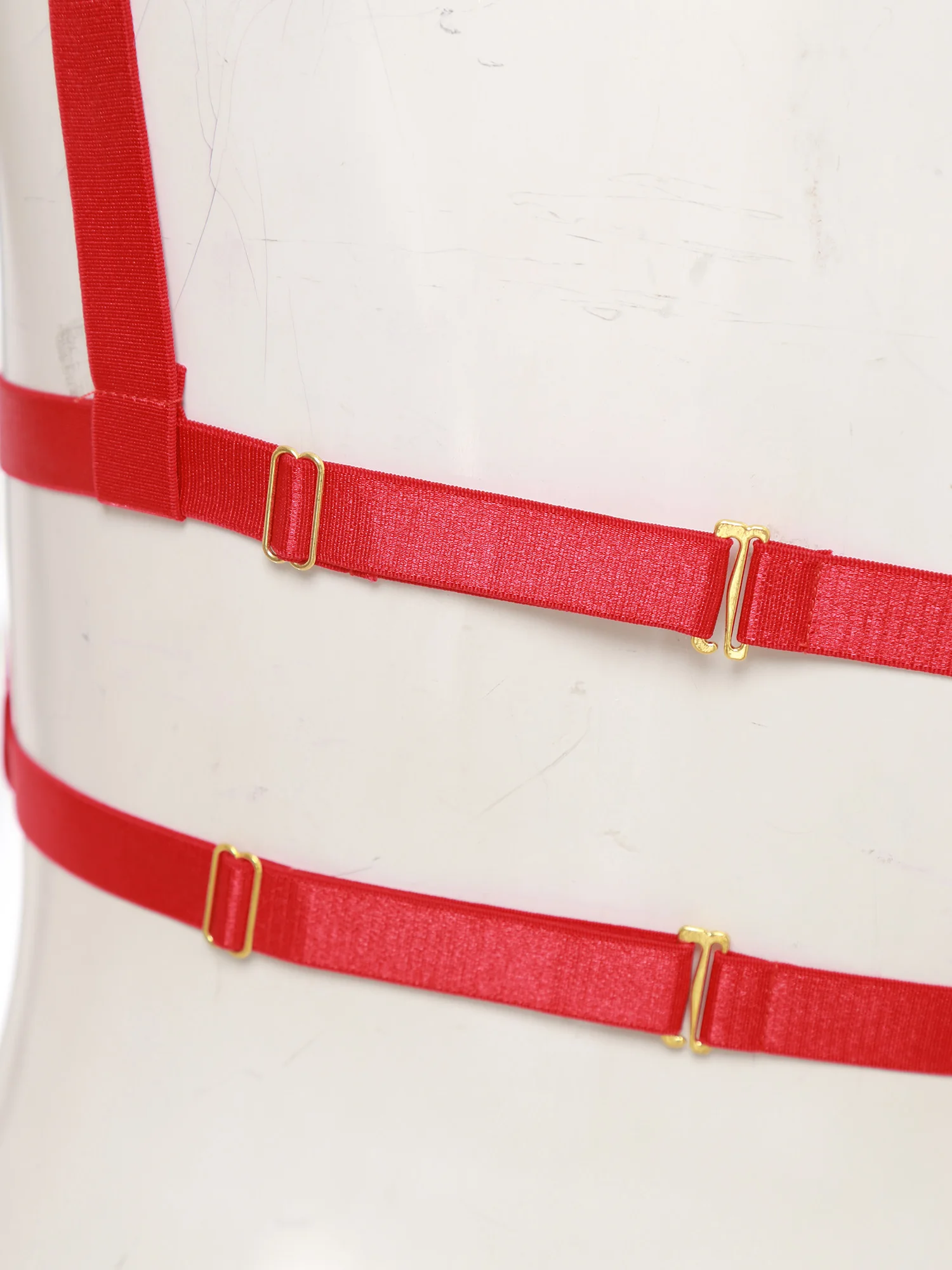 المرأة بسط الجسم مربط صدر المعادن O-حلقة سلاسل مرتبطة قطع أحزمة الجسم باستخدام مع حمّالة الصّدر كلوبوير الملحقات