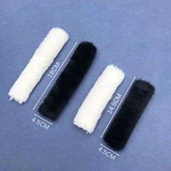 14.5/18mm 2pcs black white Warm fluff shoelace cover shoe charms chain buckle case detachable rear for sneakers shoe wholesale
