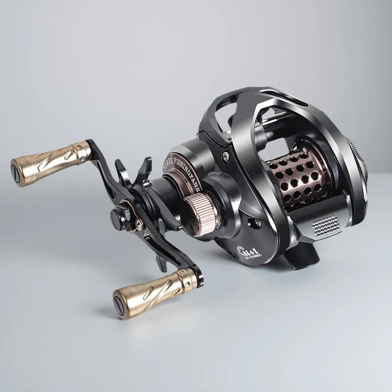 Precision Casting Left Hand Design Smooth Drag Corrosion-Resistant Carbon Fiber Spool Lure Fishing Reel 7.2:1 Gear Ratio 5