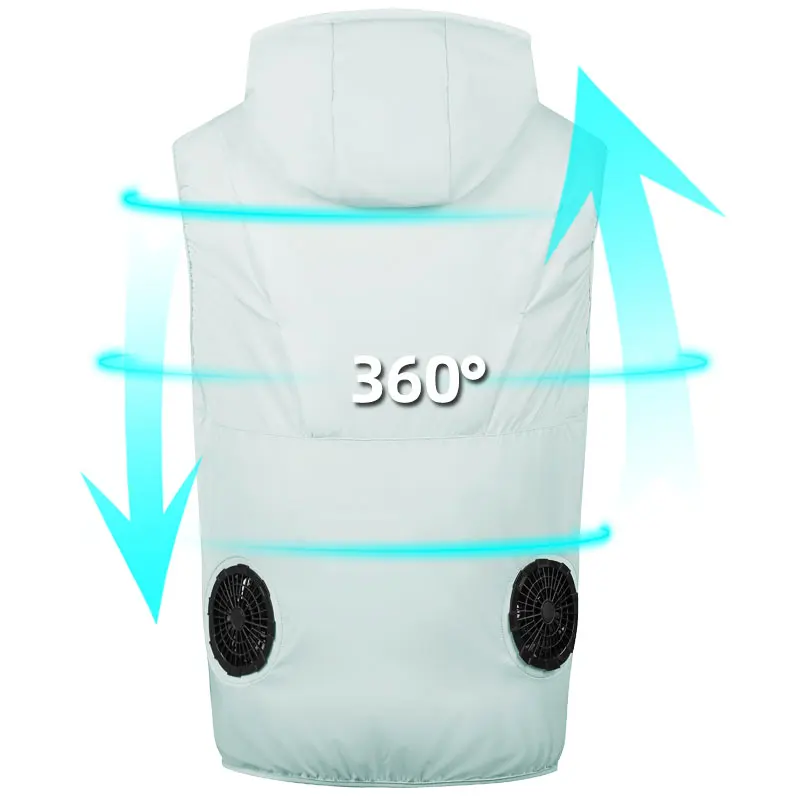 New Summer Cooling Vest Men Fan Vest Air Conditioning Clothes Women Fan Clothes Cycling Fan Jacket Body Cooling Clothes Hiking