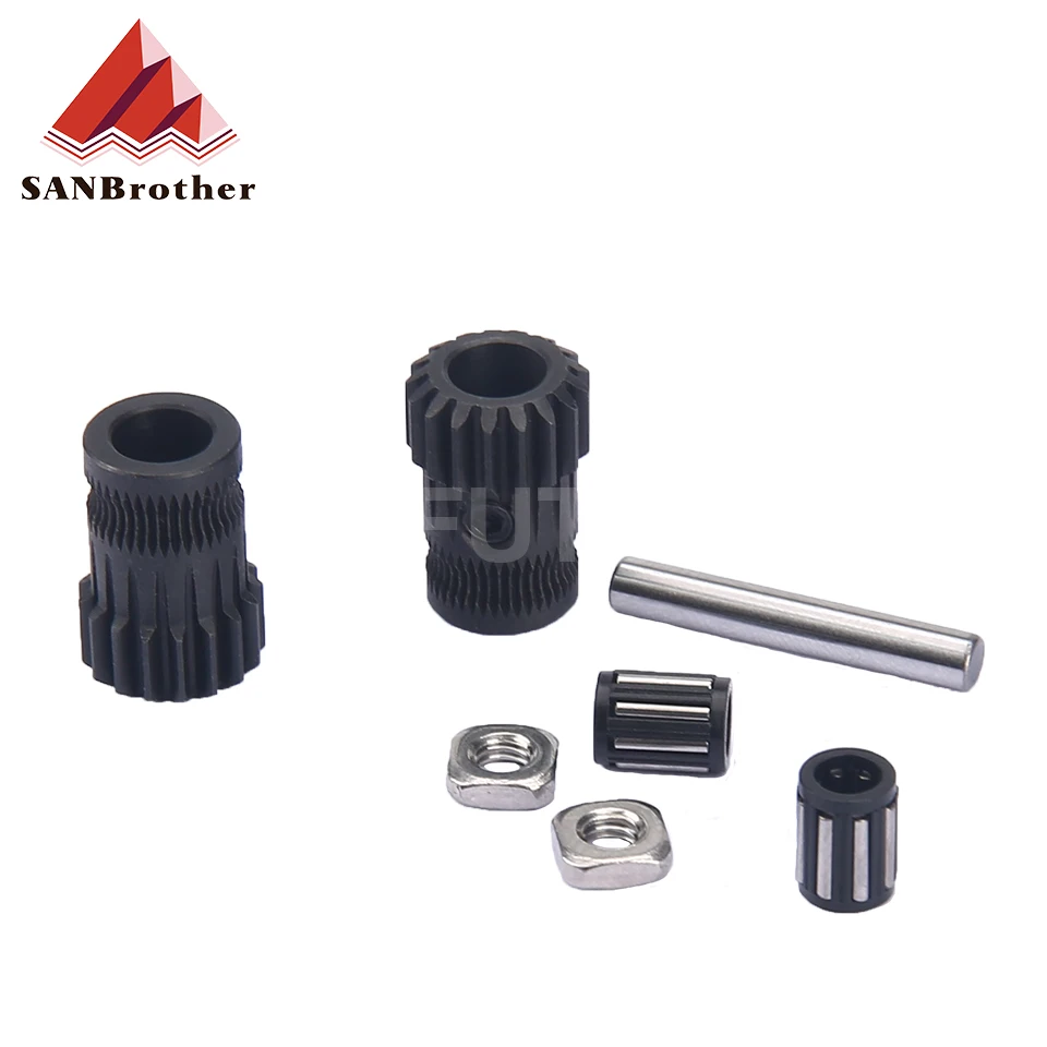 Juego de poleas de acero para impresora 3D Prusa i3 MK2/MK3, pieza de impresora 3D clonada Btech, engranajes duales, Kit de poleas de acero Prusa