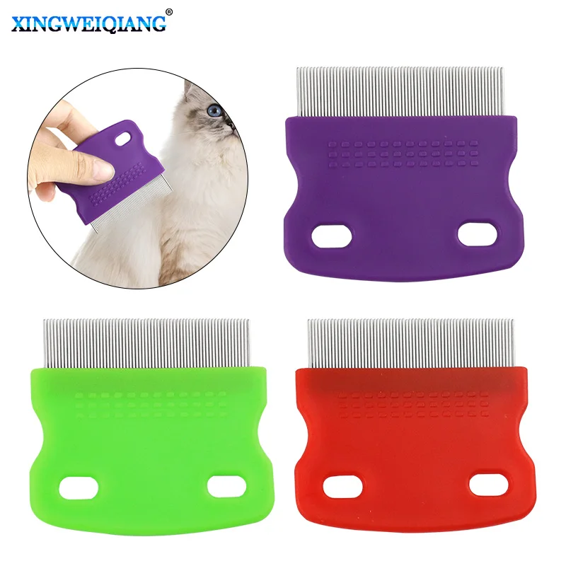 Pet supplies Flea comb Pet lice comb Dense teeth Pet comb Dense teeth Cat floating hair comb