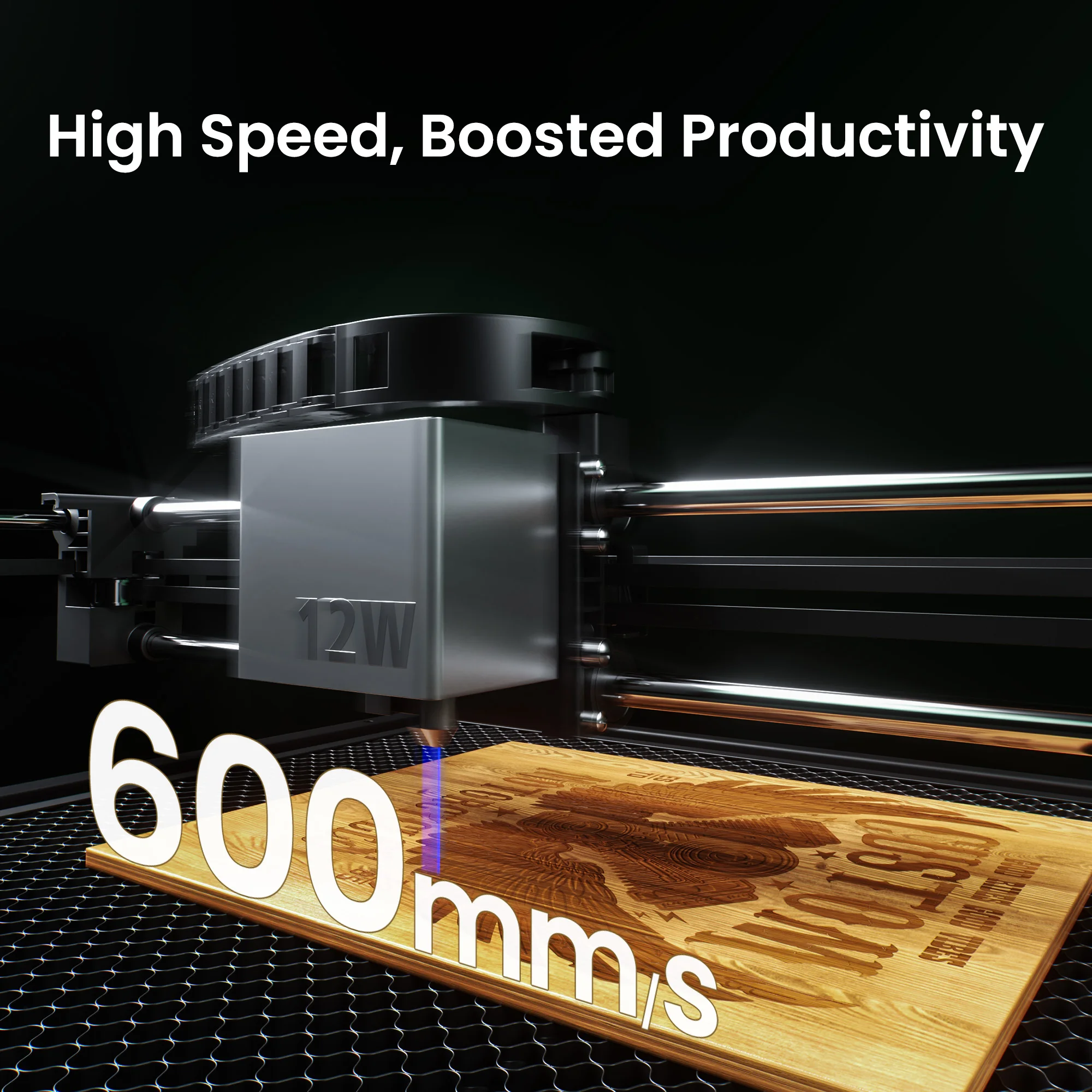 SCULPFUN E1 Dual Enclosed Laser Engraver Diode IR Laser For All Materials DIY Crafts Woodworking Tool PowerfulHigh Speed Carving