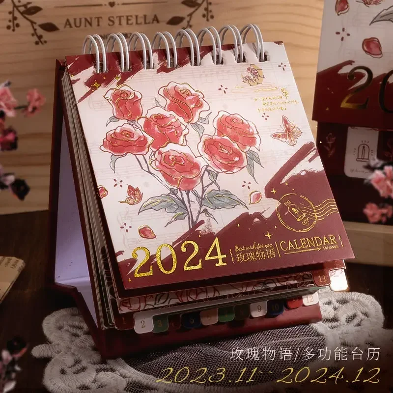 2024 Calendar New Dragon Calendar Chinese Style Creative Notepad Multi-functional Desktop Decoration High Appearance Level