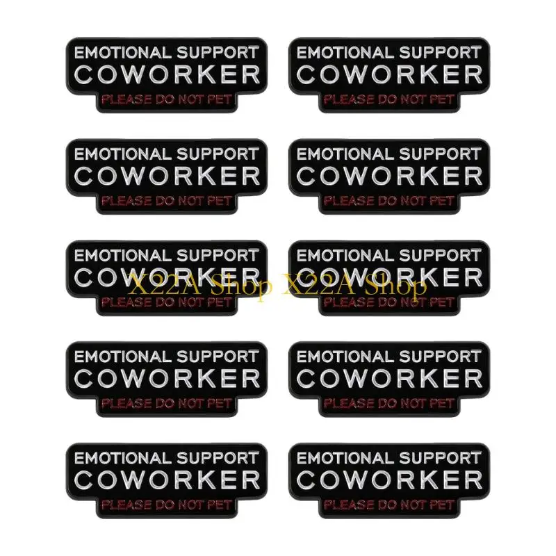 Unique 10Pc Creative Office Conversation Starter Brooch Hands Off My Emotion Metal Pin
