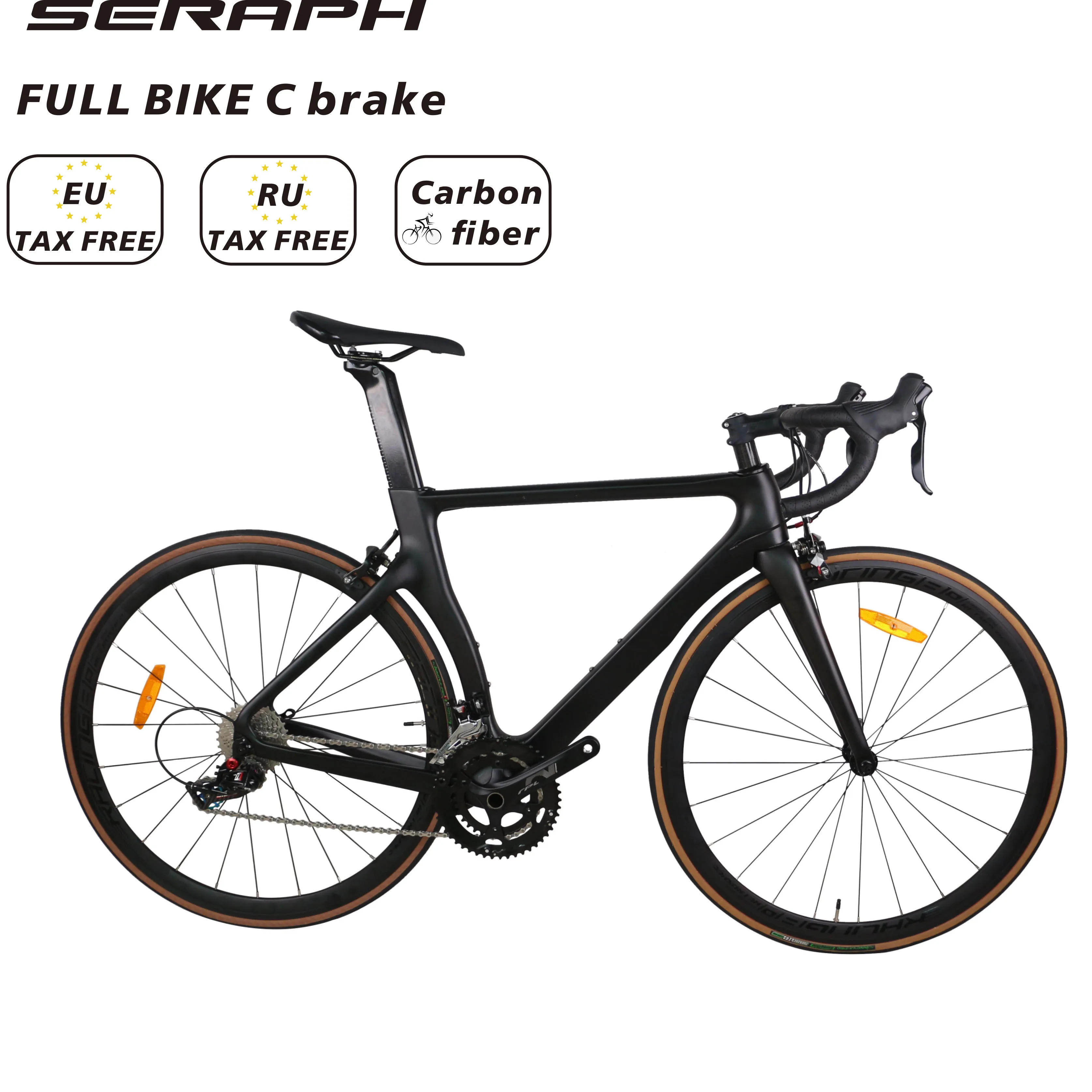 Complete Road Bicycle , Carbon Bike with C Brake, 22 Speed Cycling, Full bike , Road cycle ,