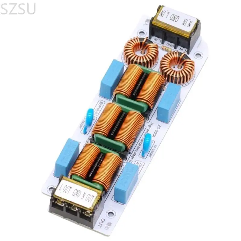 SZSU 110-250V 4 مرحلة مرشح للتداخل الكهرومغناطيسي قمع 6A 10A