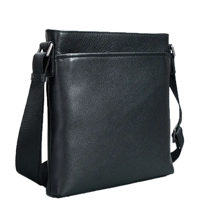 Luxury Men Genuine Leather Shoulder Bag Top Layer Cowhide Crossbody Bag Casual Fashion Business Messenger Bag