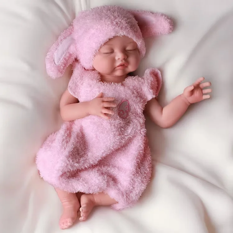 RTS Nancy 16 Inch Full Body Silicone Reborn Baby Dolls Sleeping Infant Girl Pacifier Ready Doll Quick Ship Low MOQ