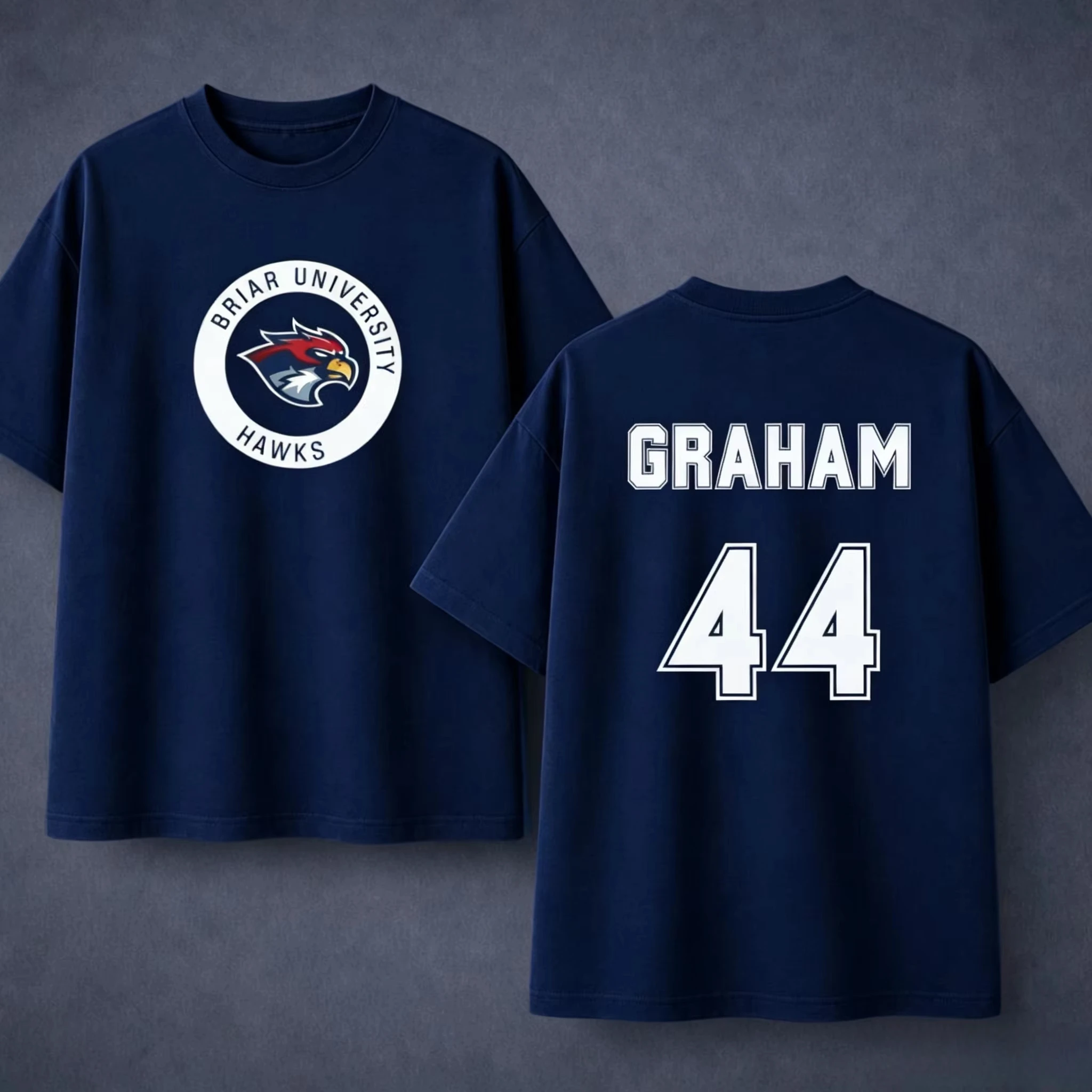 2026 New Off-Campus Briar University Hawks Di Laurentis 66 & Graham 44 Unisex Cotton Shirt Men's O-neck Ice Hockey jersey Tshirt