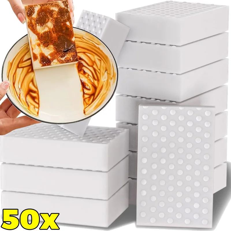 

Губка для мытья посуды из меламиновой смолы, двухсторонние чистящие губки, кухонная сковорода, горшок, впитывающие щетки для чистки посуды, чистящие подушечки