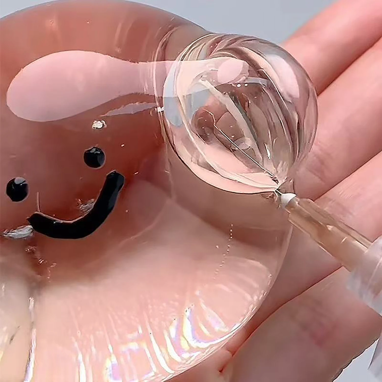 Tpr bola de cristal bolha espremendo acne transparente sólido beliscar super transparente bola de água alívio do estresse brinquedo