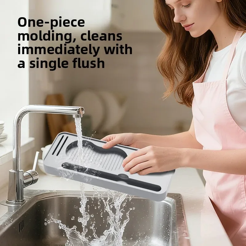 

New Thicken Espresso Coffee Mat with Storage Holder Food Grade Silicone Non-Slip Coffee Grounds Distributor Accessory