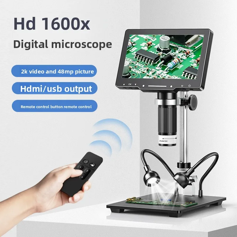 High definition digital microscope 1300W electronic magnifying glass Industrial research education Electronic digital microscope