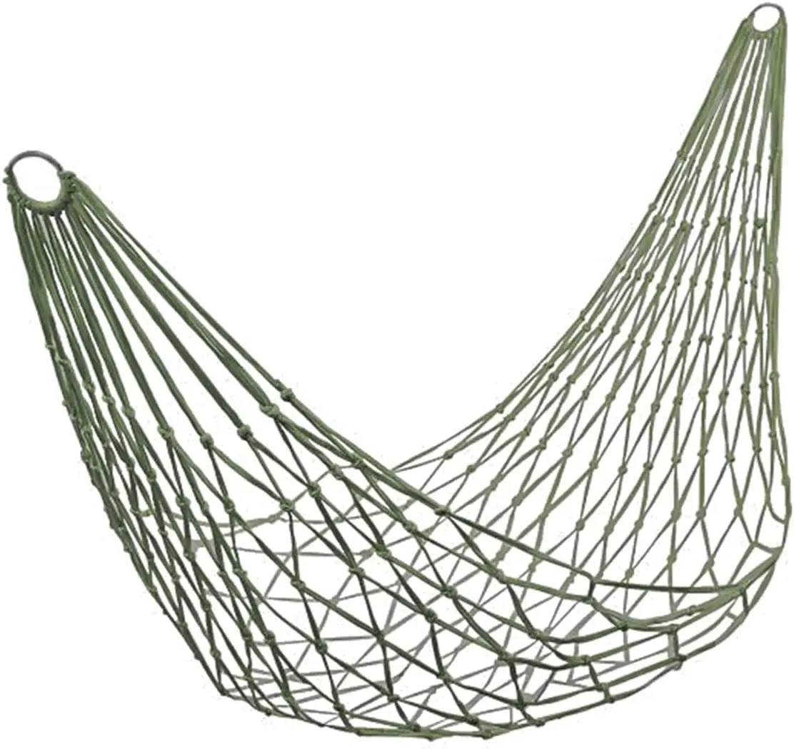 

Travel Hammo Camping Hammo Net Mesh Nylon Sleeping Bed With Tie Rope For Garden Beach Camping Hunting Hiking Traveling (Army