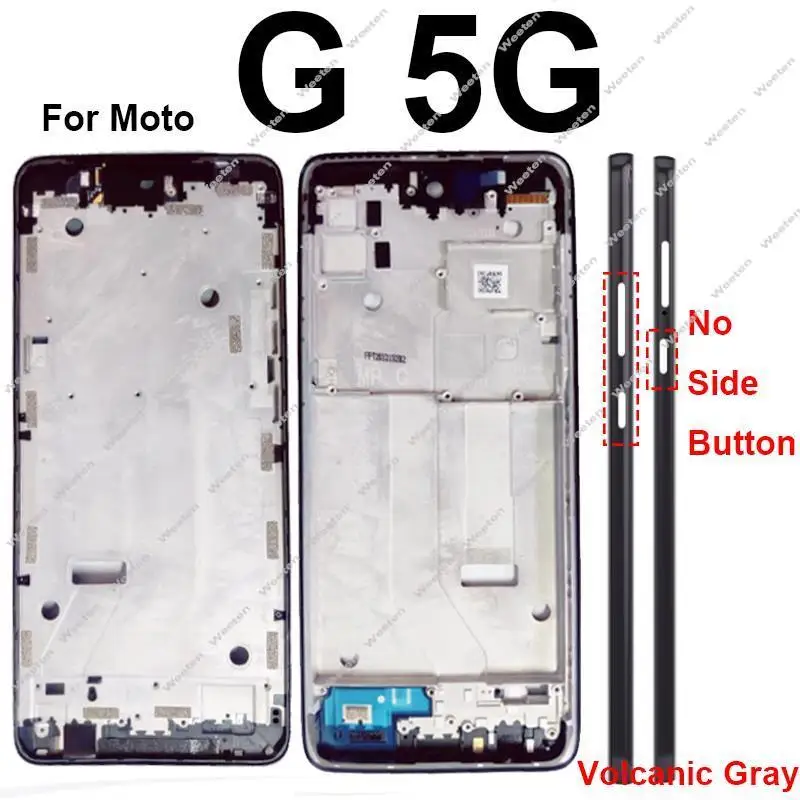 Copertura del telaio centrale LCD anteriore per Motorola MOTO G 5G Plus One G 5G ACE One G 5G UW Ace alloggiamento centrale cornice LCD parti della piastra della cornice