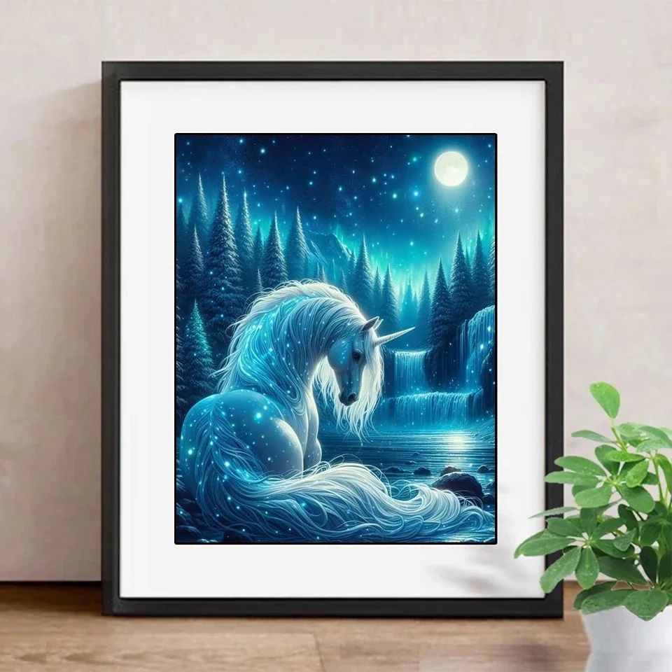 Animal Horse 5D DIY Diamond Painting Unicorn Flowers Cross Stitch Diamond Embroidery Diamond Art Full Diamond Mosaic Home Decor