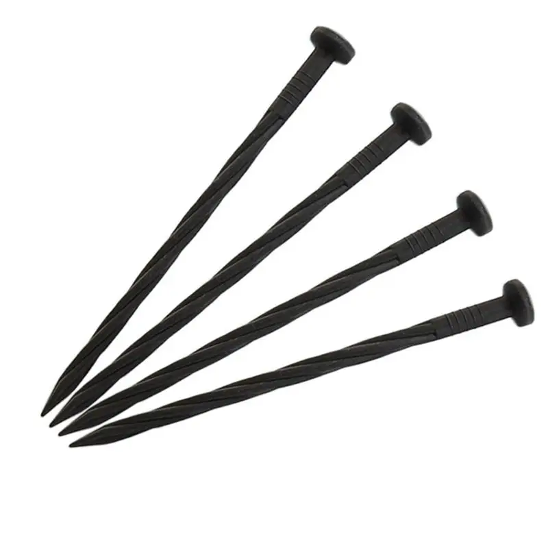 J1UL1N 80 Pack 8 Inch Plastic Landscape Edging Anchoring Stakes Garden Lawn Yard Spikes Landscaping Stakes For Paver Edging