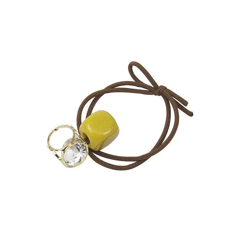 แถบคาดศีรษะ INS Hollow Rhinestone ผม Band สดผู้หญิงผมผูกคริสตัลยาง Band แถบคาดศีรษะ Headdress อเนกประสงค์ Headwear