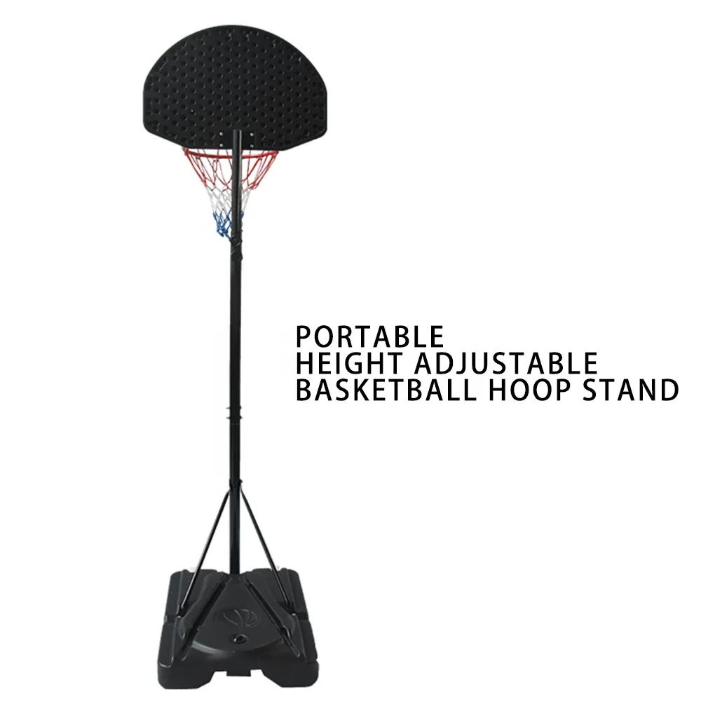 Wholesale Indoor Outdoor Height Adjustment Square Tube Movable Sports Equipment Basketball Hoop for Kids