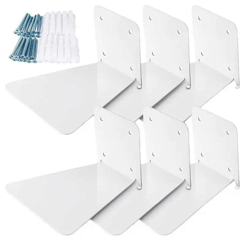 

Invisible Floating Book Shelves For Wall Metal Constructed Invisible Bookshelf Set Of 6 Bookshelf Multipurpose Wall Mounted