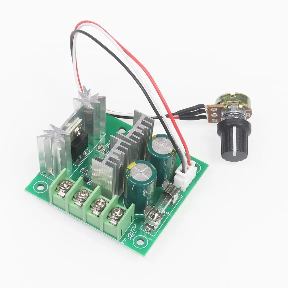 Brushed DC Motor For pwm Controller 12V 40V Input 10A for Max Load with External Potentiometer and Fuse Protection